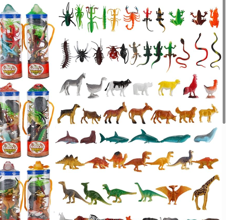 Animal World Surprise Pack – Dinosaurs, Safari Animals & Sea Creatures