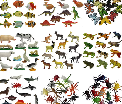 Animal World Surprise Pack – Dinosaurs, Safari Animals & Sea Creatures