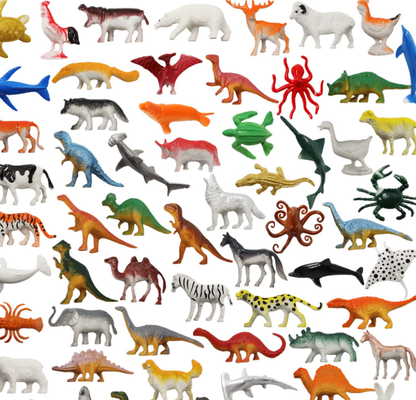 Animal World Surprise Pack – Dinosaurs, Safari Animals & Sea Creatures