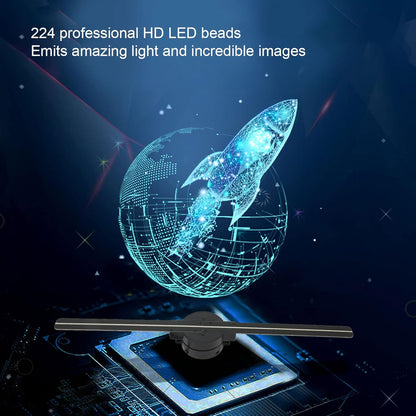 🏆Black Friday 60% OFF🎄3D Hologram LED Fan Projector-Free Shipping