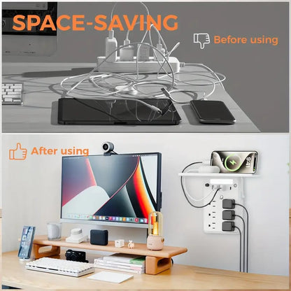 🏆Black Friday 60% OFF💥🎁Wall Outlet Extender with Shelf Night